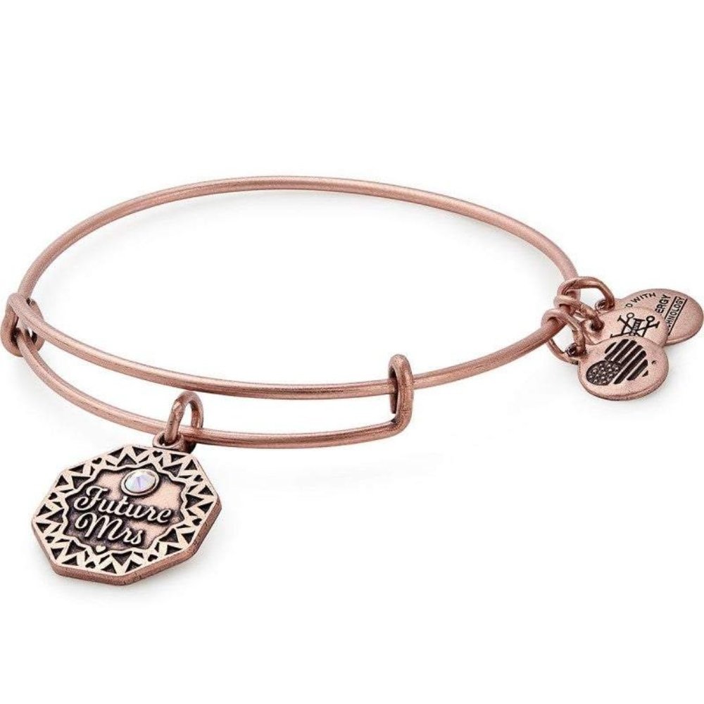 Alex & Ani Rose Gold Future Mrs Bracelet